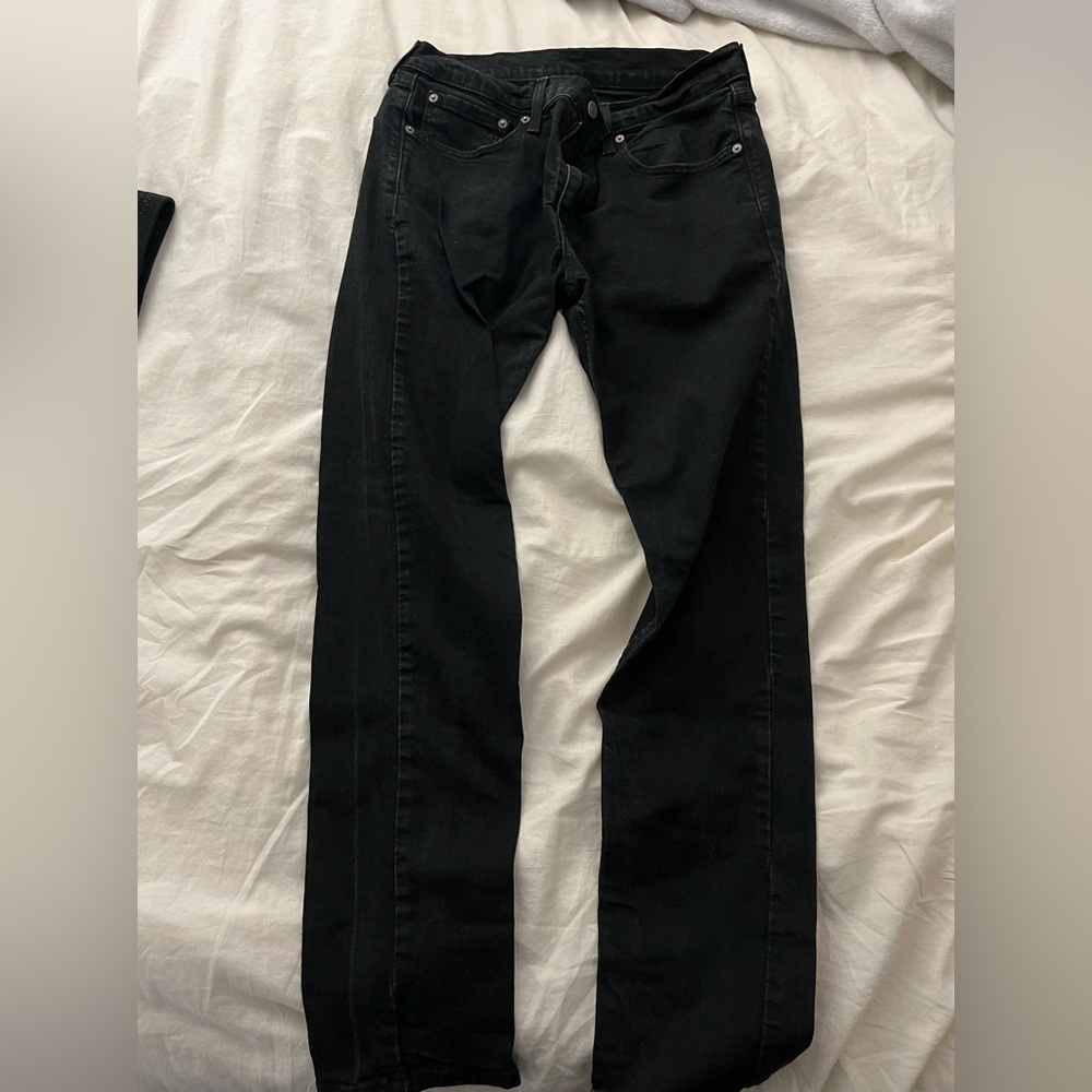 Levi 512 black jeans